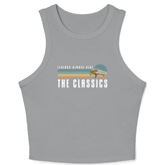 Classic Car Muscle Car Mechatronics Engineer Motor Crop Tank Top