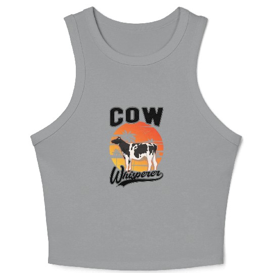 Cow Whisperer Farmer Cattle Breeder Cows Crop Tank Top