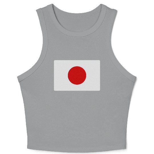 Japanese Flag Of Japan Crop Tank Top