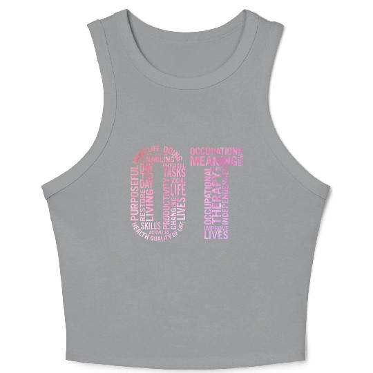 Occupational Therapy Ot Crop Tank Top