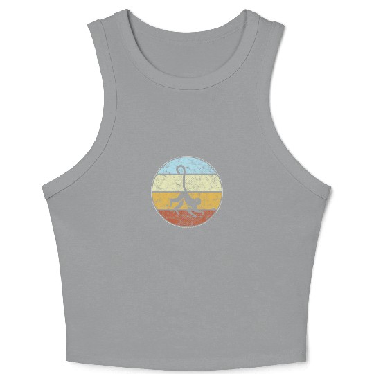 monkey retro Crop Tank Top