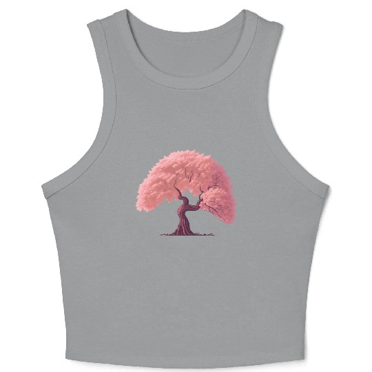 Sakura tree Crop Tank Top
