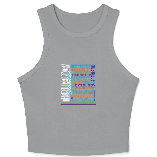 Science Crop Tank Top, Medical Laboratory Crop Tank Top, Medicine