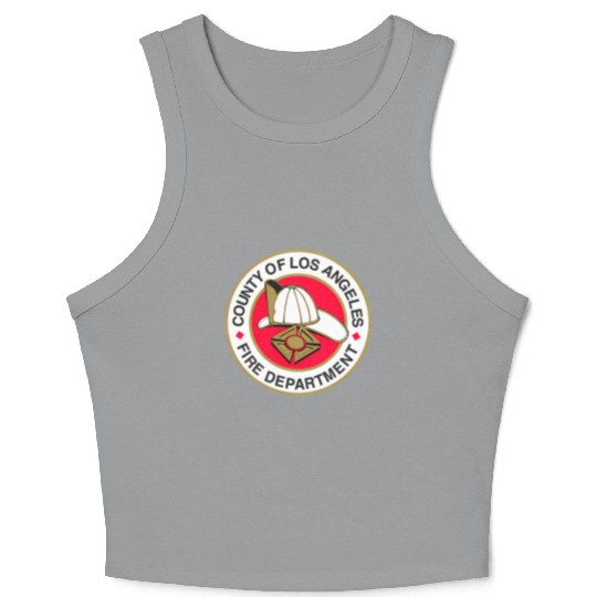 County Of Los Angeles Fire Department Seal Crop Tank Top