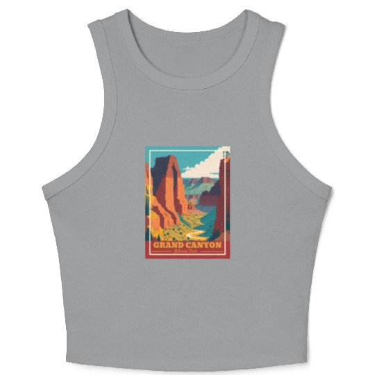 Grand Canyon National Park Arizonna Vintage Crop Tank Top