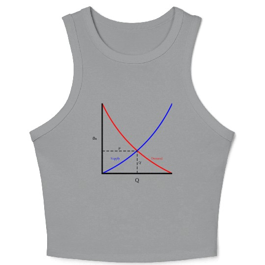 It's all about supply and demand, economics Crop Tank Top