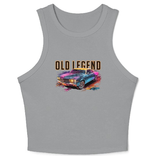 Muscle Car Crop Tank Top