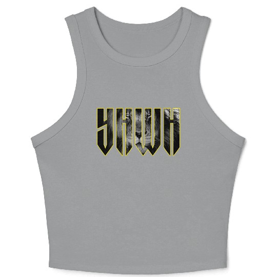 YHWH Yahweh Lion Christian Crop Tank Top