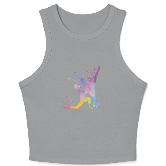 Ballet Dance Couple Woman Ballerina Crop Tank Top