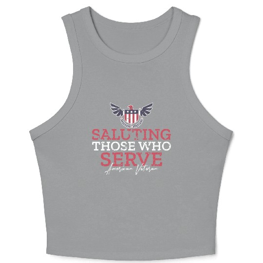 American Veteran | US Veteran | Military Veteran Crop Tank Top