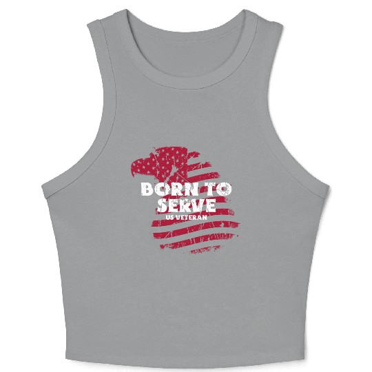 American Veteran | US Veteran | Military Veteran Crop Tank Top