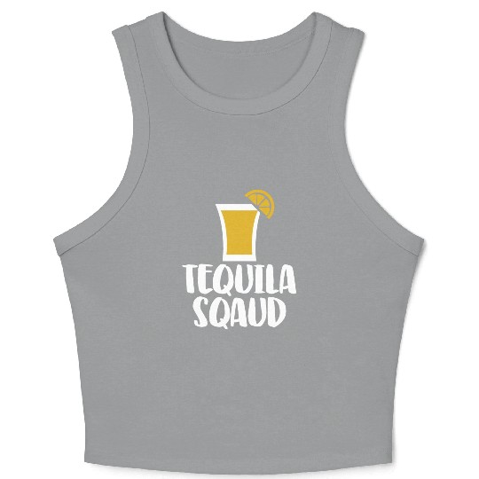 Tequila Sqaud Crop Tank Top