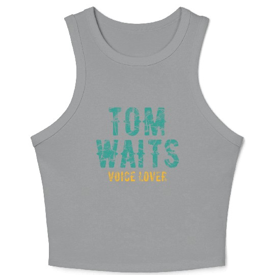 Tom Waits Voice Lover Retro Crop Tank Top