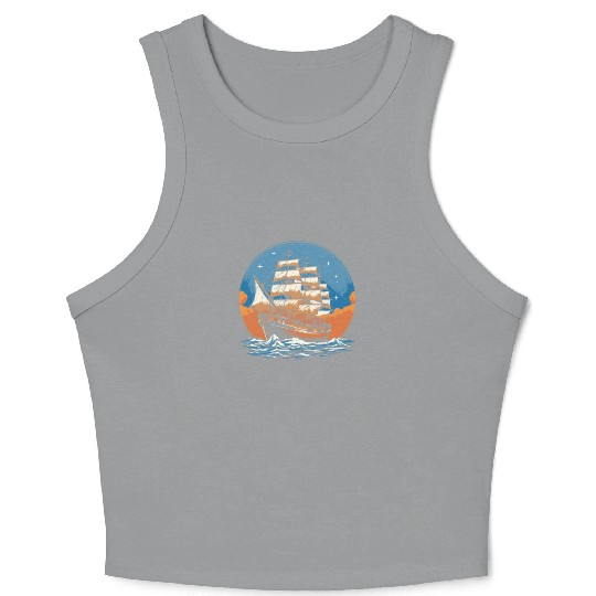Columbus Day 1492 Crop Tank Top