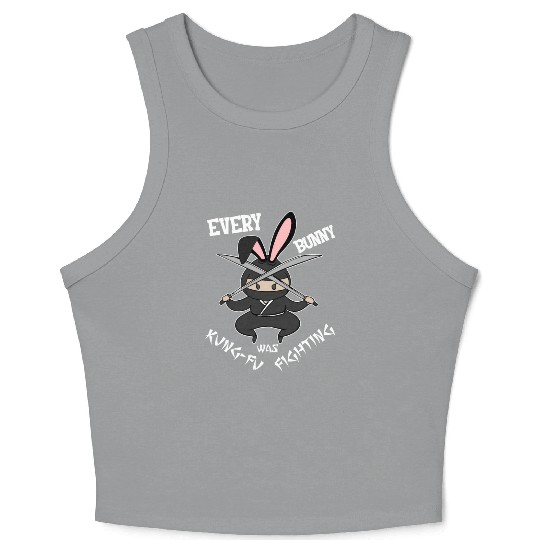 Easter Bunny Ninja Eggs Hunting Kung-Fu Rabbit Egg Crop Tank Top