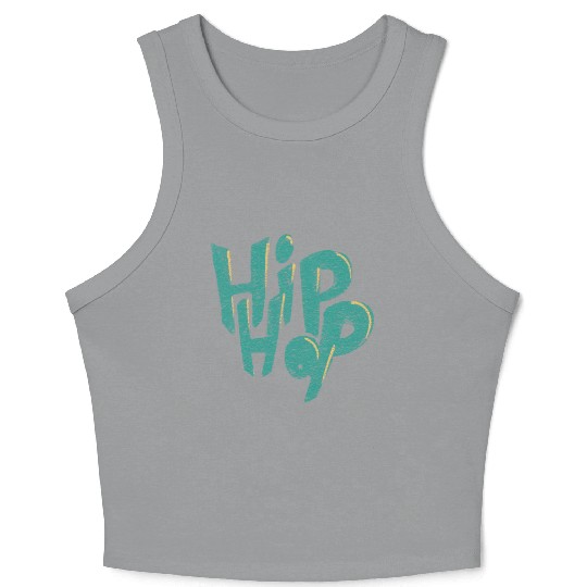 Hip Hop Wall Street Art Crop Tank Top