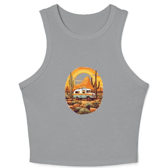 Nature, camping, freedom, independent, gift, Crop Tank Top