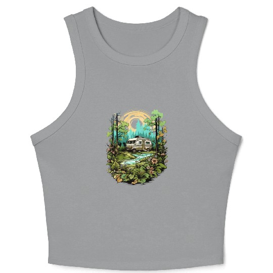 nature, freedom, independent, gift Crop Tank Top