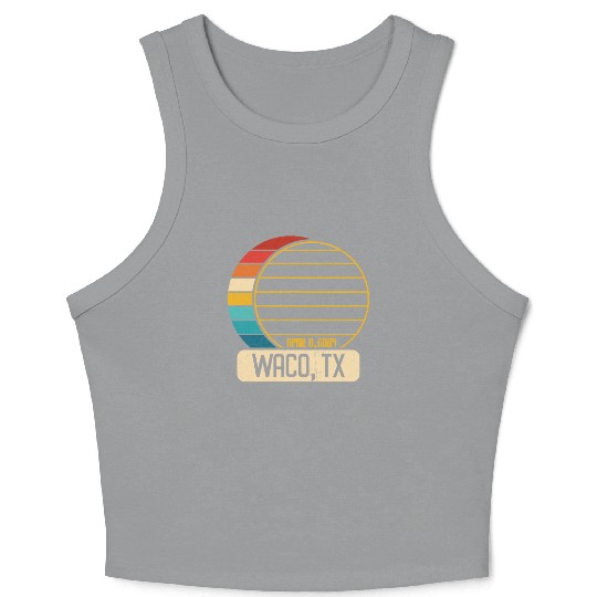 Total Solar Eclipse Texas Waco April 28 2024 Crop Tank Top