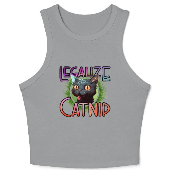Legalize Catnip Crop Tank Top