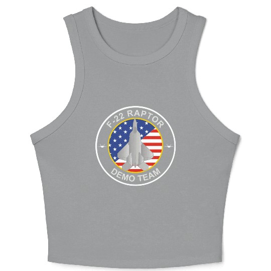 F 22 RaptorDemo Team Crop Tank Top