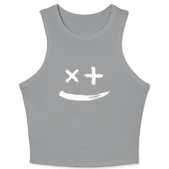 Funny Math Teacher Smile Crop Tank Top