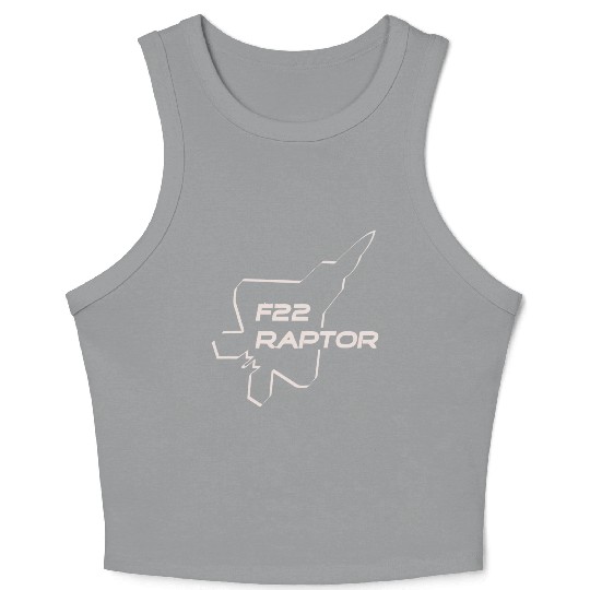 F22 Raptor Crop Tank Top