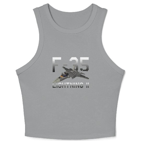 F 35 Lightning II Crop Tank Top