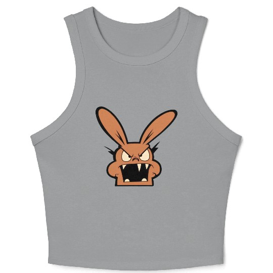angry hare Crop Tank Top