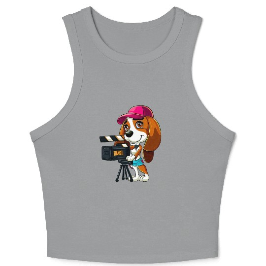 Beagle Puppy - Pepper Crop Tank Top