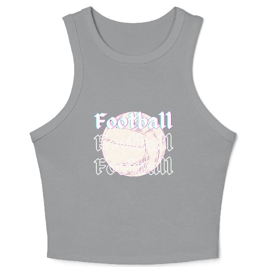 Football is life , sport lover Crop Tank Top