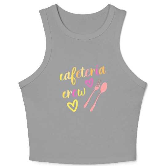 Cafeteria Crew Lunch Lady Retro Vintage School Crop Tank Top