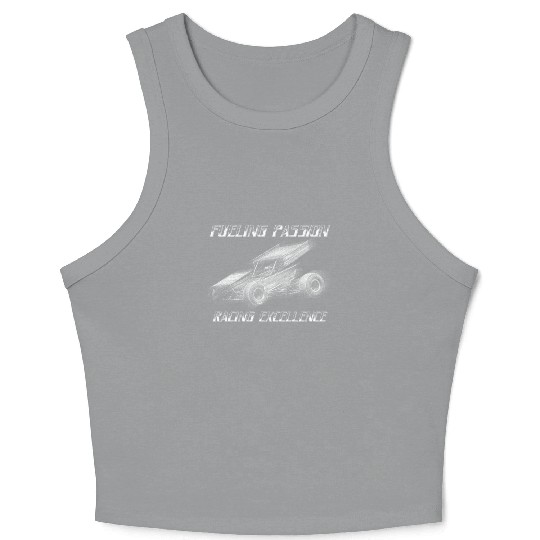 Sprint Car Mom Dirt Track Racing Racing Race Day Crop Tank Top