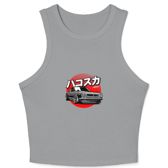 Japanese Supercar sport Car Crop Tank Top