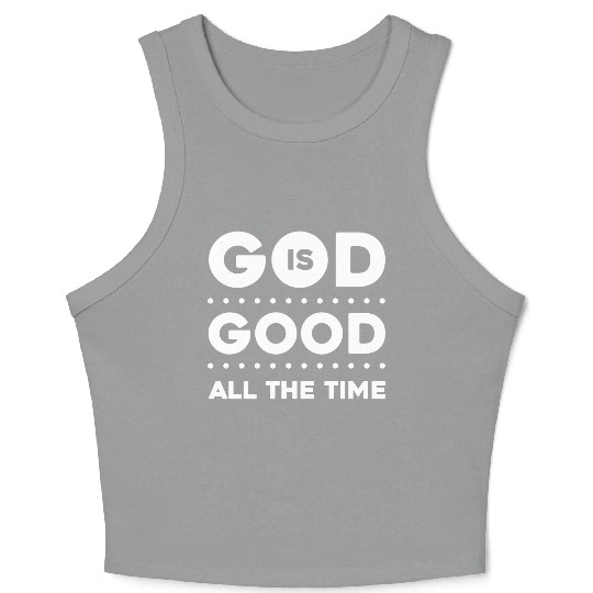 God Is Good Love Jesus Christian Christmas Crop Tank Top