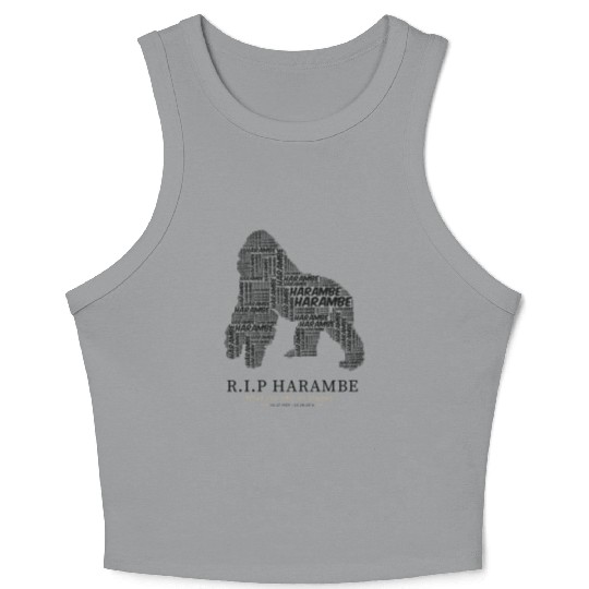R.I.P Harambe Crop Tank Top