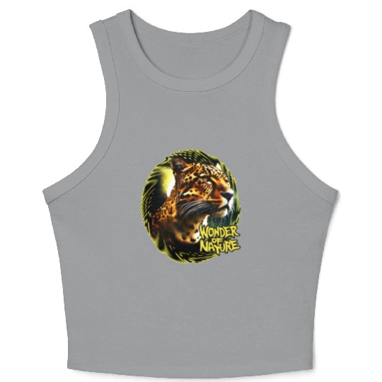 Moonlit Jaguar Crop Tank Top