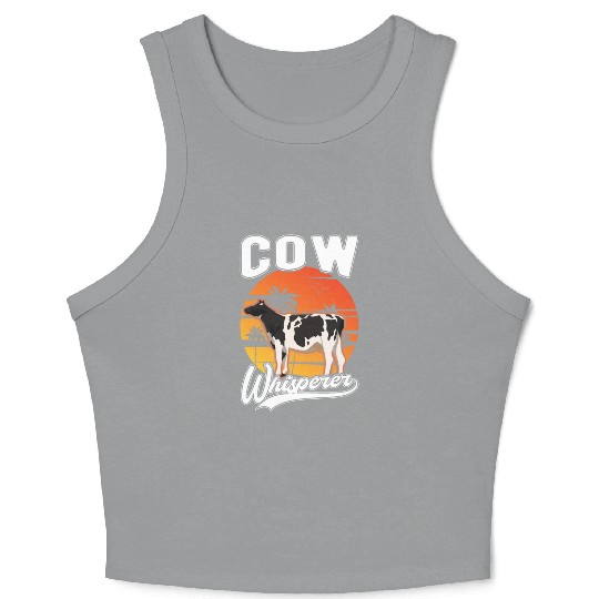 Cow Whisperer Farmer Cattle Breeder Cows Crop Tank Top