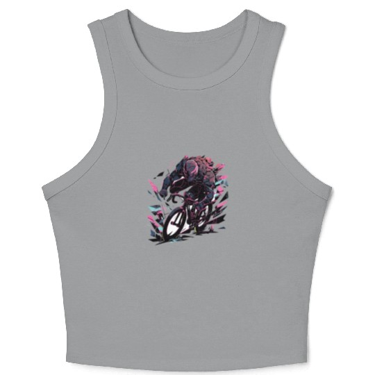 Racing Bike Racing Cyclist Bike Cycling Crop Tank Top