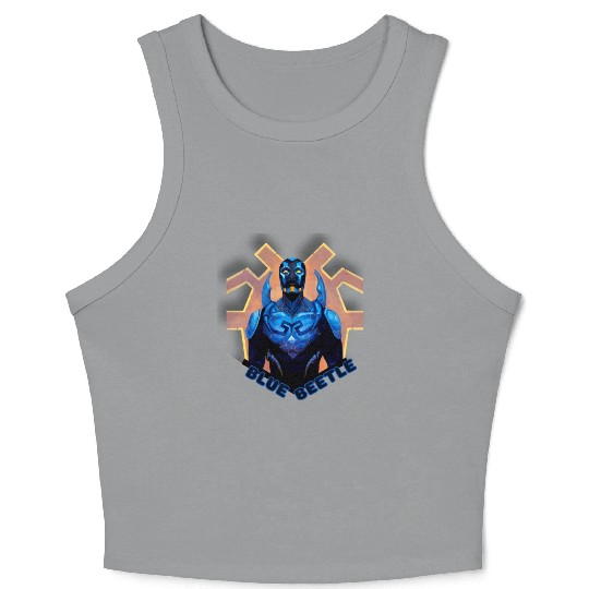 Blue Beetle Crop Tank Top