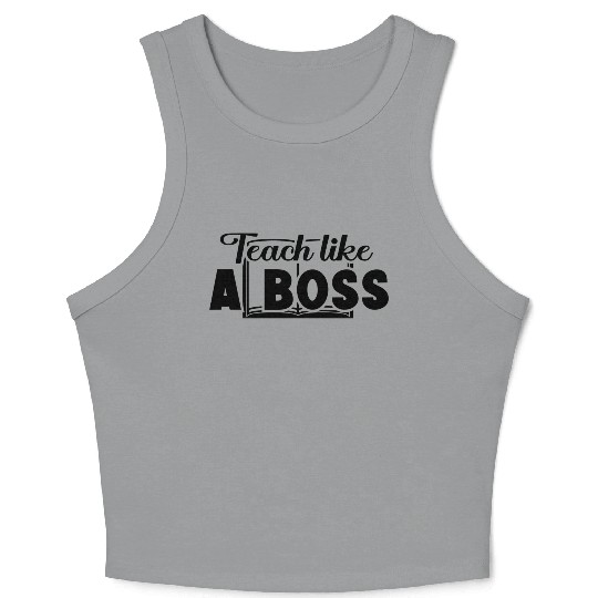 Best teacher GIft Crop Tank Top