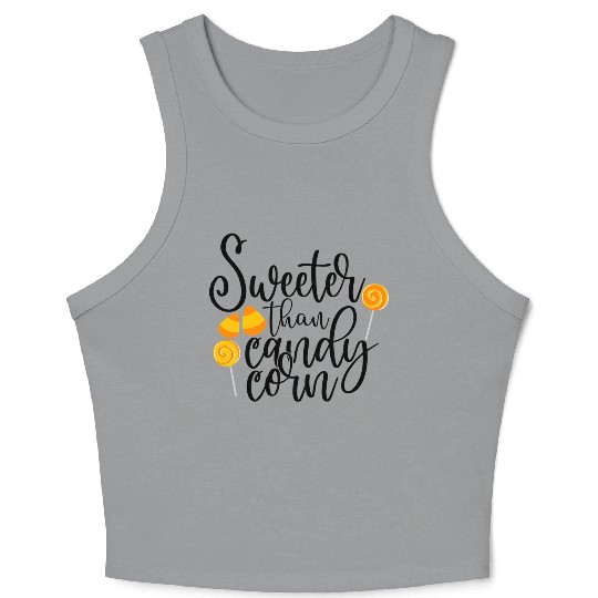 Sweeter Than Candy Corn Crop Tank Top