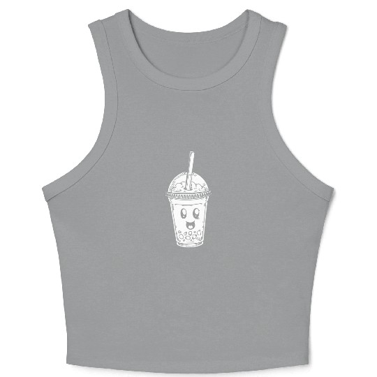 K Pop Bubble Tea Crop Tank Top