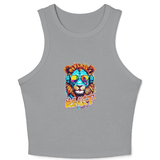 Beast Lion2 Crop Tank Top