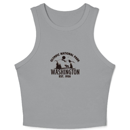 Olympic National Park Crop Tank Top