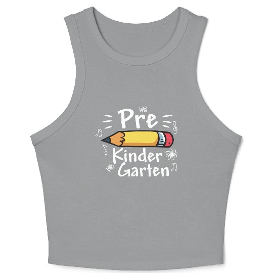 Cute Pre Kindergarten Back To School Pre K Teacher Crop Tank Top