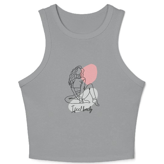 i feel lonely Crop Tank Top