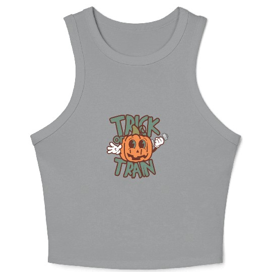 Trick or Train Crop Tank Top