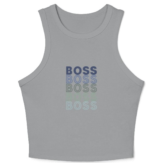 Boss gift for father in Christmas Crop Tank Top