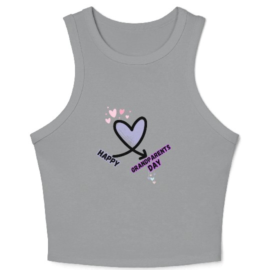 Happy Grandparents Day Crop Tank Top
